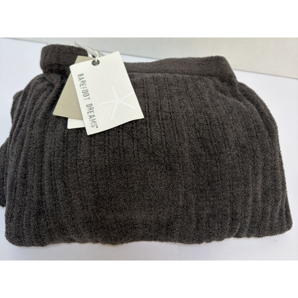 Barefoot Dreams NWT Cozychic Ultra Lite Ribbed Pants Carbon Gray Size Large
